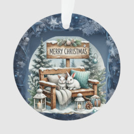 Einzigartige Weihnachtsszenerie Papier Teller Ornament