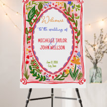 Einzigartige whimsical florale skurrile Doodle-Han