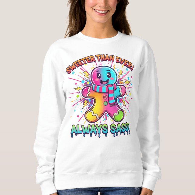einzigartige Wintergeschenkidee Sweatshirt (Vorderseite)