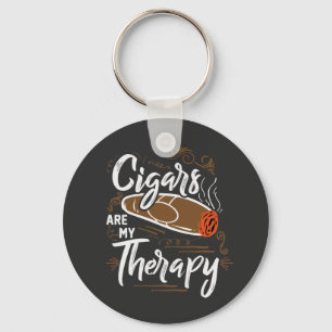 Einzigartige Zigarren sind meine Therapie Zitat Schlüsselanhänger
