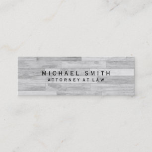 Einzigartiger Anwalt für Jura, Grau Parkett Design Mini Visitenkarte
