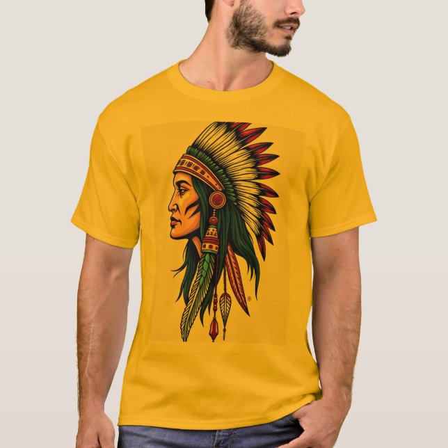 Einzigartiger Art Print T - Shirt - (Vorderseite)