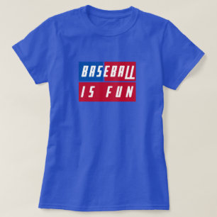Einzigartiger Baseball macht Spaß in den Farben de T-Shirt