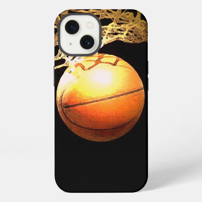 Einzigartiger Basketball iPhone Hülle (Rückseite)