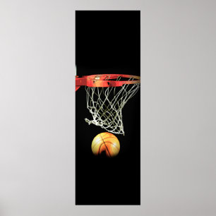 Einzigartiger Basketball-Türplakatdruck Poster