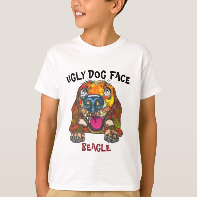 Einzigartiger Beagle hässlicher Hund gegenüber T - T-Shirt (Vorderseite)