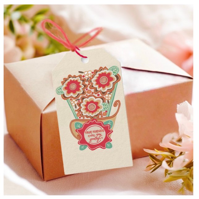 Einzigartiger Blumen-Design-Stil Geschenkanhänger (Von Creator hochgeladen)