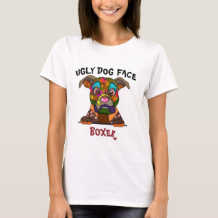 Einzigartiger Boxer Hund mit T - Shirt