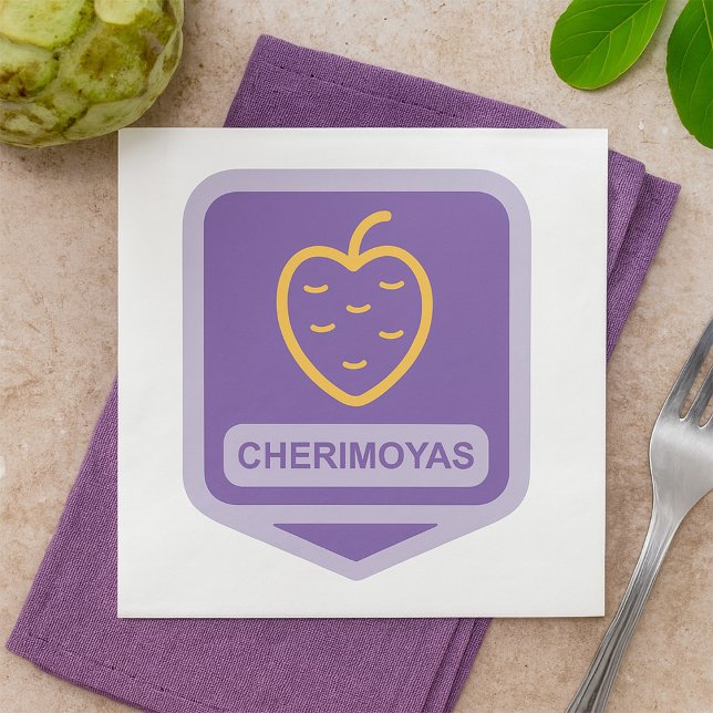 Einzigartiger Cherimoya Fruit Graphic benutzerdefi Serviette (Von Creator hochgeladen)