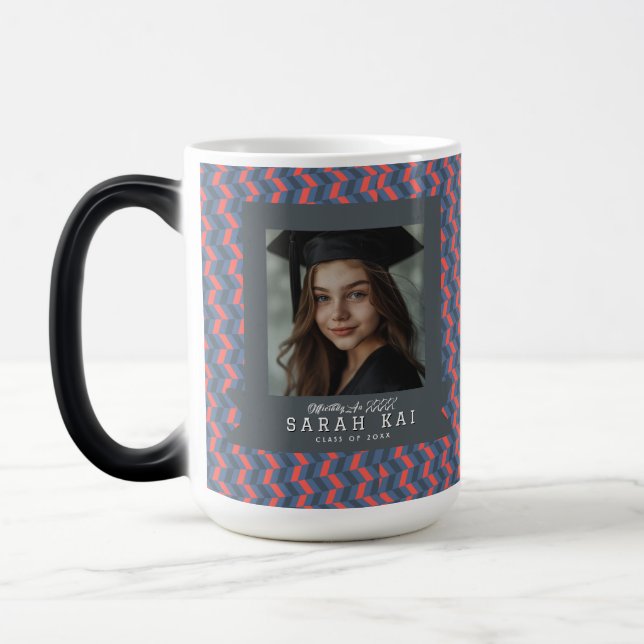Einzigartiger Chevron-Druck-Absolvent Verwandlungstasse (Links)