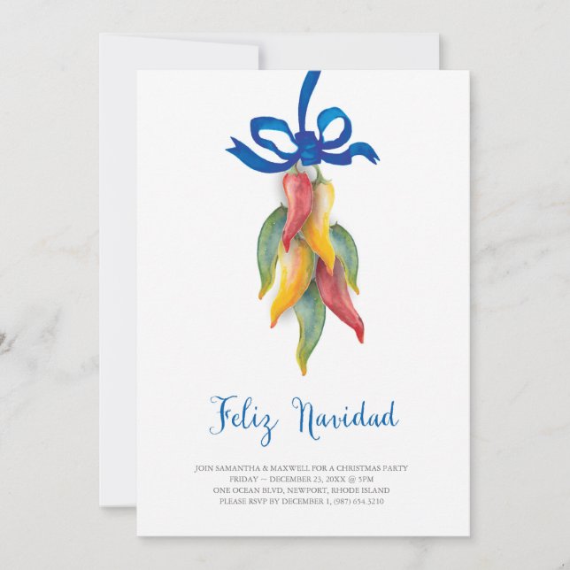 Einzigartiger Chili Pfeffer - Einladung (Vorderseite)