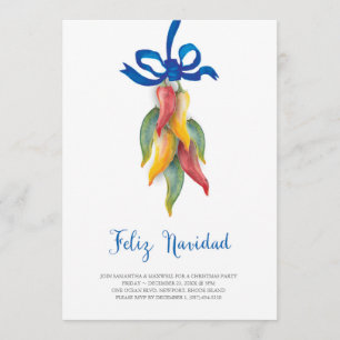 Einzigartiger Chili Pfeffer Weihnachtseinladung Einladung