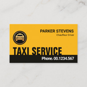 Einzigartiger Creative Yellow Black Layers Taxi Tr Visitenkarte