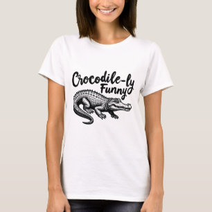 Einzigartiger Crocodile T - Shirt-Spaß Grafik T-Shirt