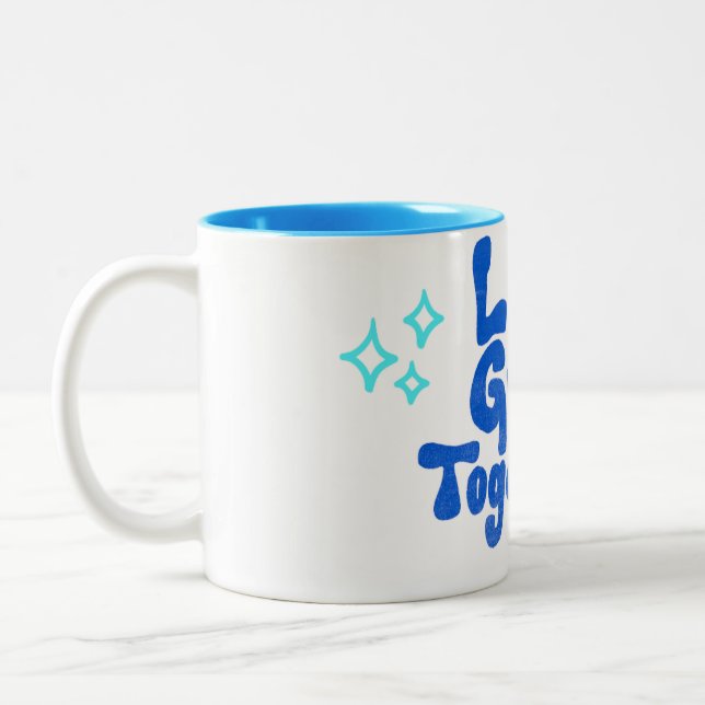 "Einzigartiger Design-Reisebus - Ideal für unterwe Zweifarbige Tasse (Links)