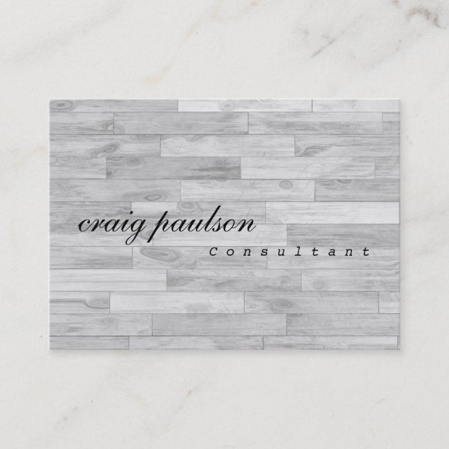 Einzigartiger, einfacher Trendy Parquet Designbera Visitenkarte (Vorderseite)