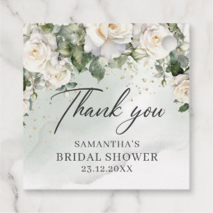 Einzigartiger Elegant Weißer Rosen Blumengarten Gr Geschenkanhänger