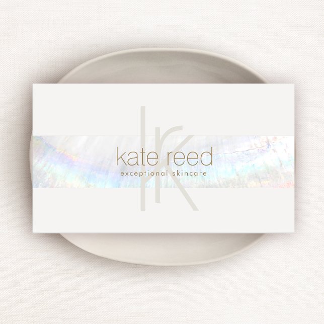 Einzigartiger eleganter Monogram, Moderner Seashel Visitenkarte (Von Creator hochgeladen)