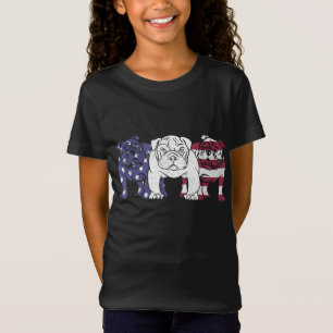 Einzigartiger englischer Bulldog Hund amerikanisch T-Shirt