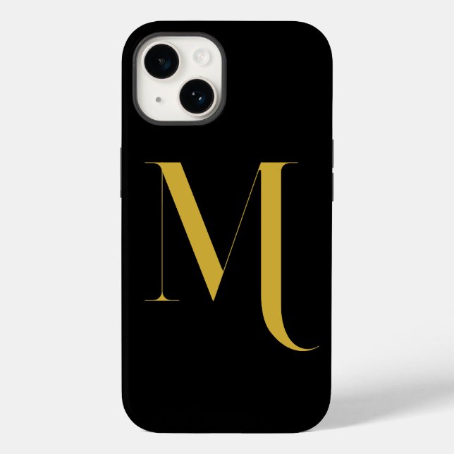 Einzigartiger Extra Großer Monogramm Druck Case-Mate iPhone Hülle (Rückseite)