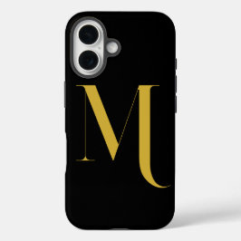 Einzigartiger extra großer Monogrammdruck iPhone 16 Hülle