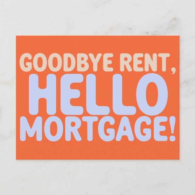 Einzigartiger Familienbesitzer Neue Adressumgestal Ankündigungspostkarte (Vorderseite)