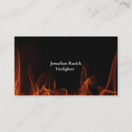 Einzigartiger Feuerwehrmann Visitenkarte