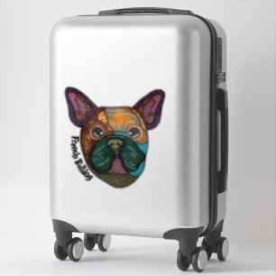 Einzigartiger französischer Bulldogge-Sticker Aufkleber