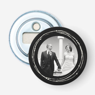 Einzigartiger Gastgeschenk Hochzeit Foto Flaschen Flaschenöffner