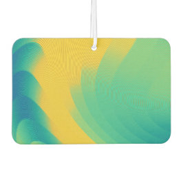 Einzigartiger Gelber Abstrakter-Design-Air-Freshen Autolufterfrischer