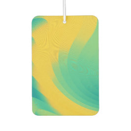 Einzigartiger Gelber Abstrakter-Design-Air-Freshen Autolufterfrischer