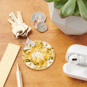 Einzigartiger gelber Diamant-Individuelle Name Mod Schlüsselanhänger