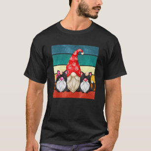 Einzigartiger Gnom für Frauen Männer Schwarze Katz T-Shirt