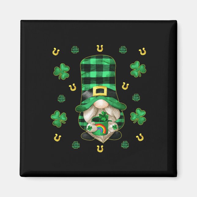 Einzigartiger Gnome St Patricks Day - Niedliches B Magnet (Vorne)