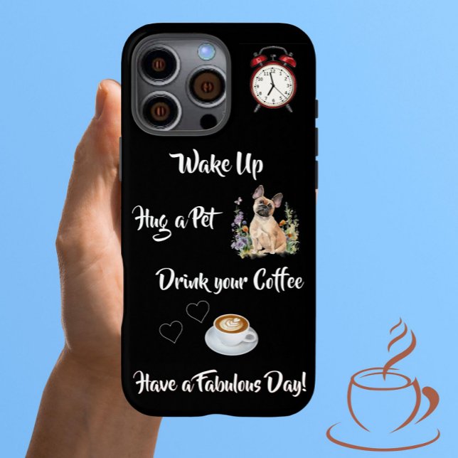 Einzigartiger Hund und Kaffee Lover Case-Mate iPhone Hülle (Von Creator hochgeladen)