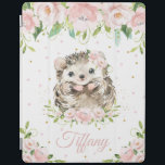 Einzigartiger Igel Pastellfarben Rosa Blütenbraun iPad Hülle<br><div class="desc">c) Das glückliche Cat Studio</div>