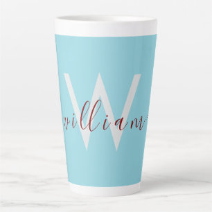 Einzigartiger Individuelle Name Robin Egg Blue Lat Milchtasse