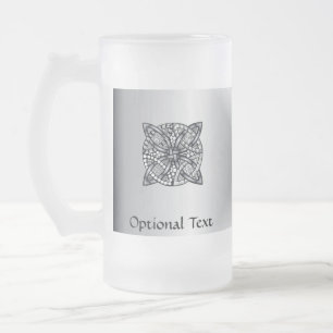 Einzigartiger Inspirierter keltischer Knoten Mattglas Bierglas