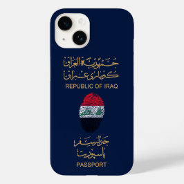 Einzigartiger Irak Reisepass Print Souvenir Case-Mate iPhone 14 Hülle