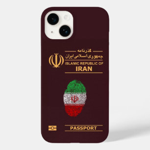 Einzigartiger Iran Reisepass Print Souvenir Case-Mate iPhone 14 Hülle