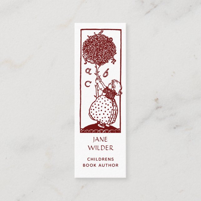 Einzigartiger KinderbuchAutor Mini Visitenkarte (Vorderseite)
