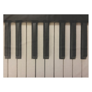 Einzigartiger Klavier-Schlüssel-Druck Tischdecke