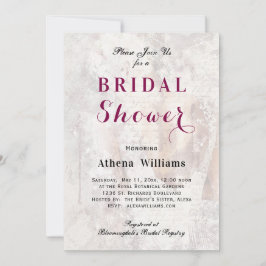 Einzigartiger Lace Gown Bridal Dusche Einladung