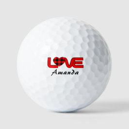 Einzigartiger Love Golf Ball für Frauen Golf-Ligen