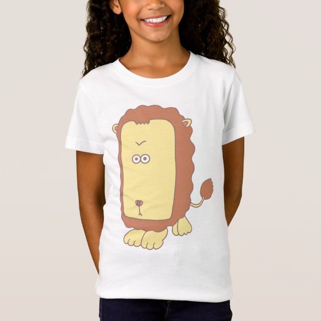 Einzigartiger Löwe mit großem Gesicht. T-Shirt (Vorderseite)