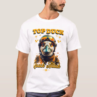 Einzigartiger lustiger Entenpilot Top-Enten-Quack- T-Shirt