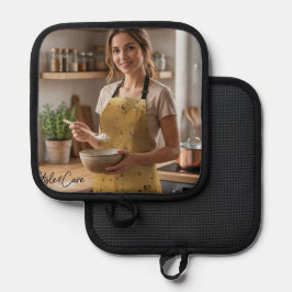 Einzigartiger Maßgeschneiderter Fotodruck Küchenal Topflappen