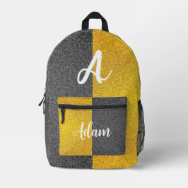 (Einzigartiger Monogramm und Anfangsname) Luxus Sc Bedruckter Rucksack