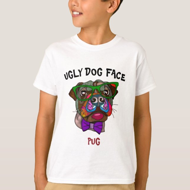 Einzigartiger Mops hässlicher Hund gegenüber T - S T-Shirt (Vorderseite)