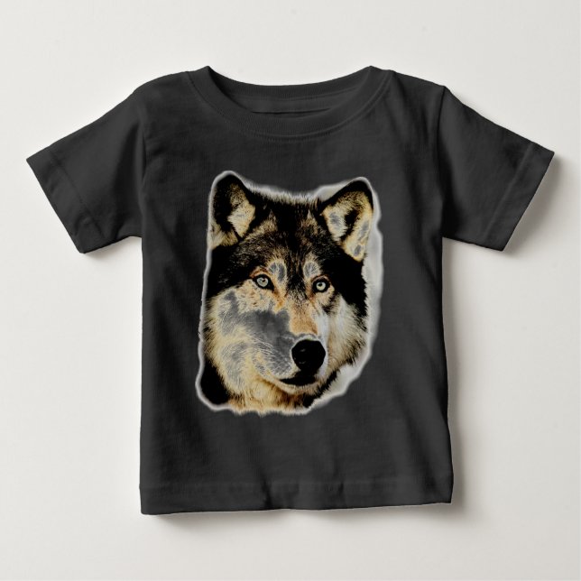 Einzigartiger Motivierend Wolf Baby T-shirt (Vorderseite)